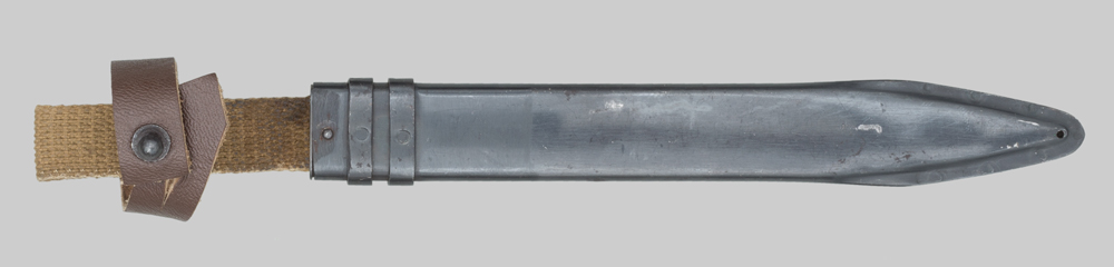 Image of AK47 bayonet scabbard and belt hanger.