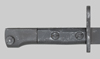 Thumbnail image of South Africs S1 (Uzi) submachine gun bayonet