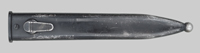 Thumbnail image of South African R1 (FAL Type C) socket bayonet with early steel scabbard.