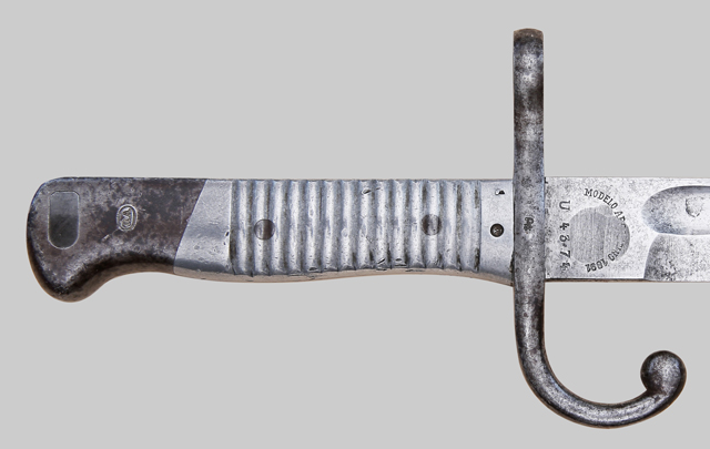 Image of Argentine aluminum grip M1891 bayonet.