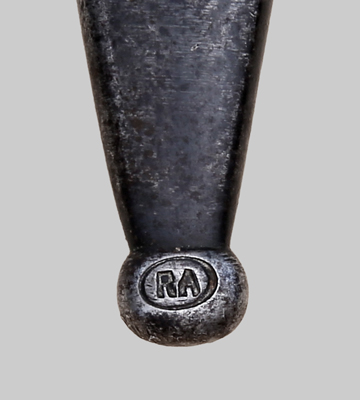 Image of Argentine aluminum grip M1891 bayonet.
