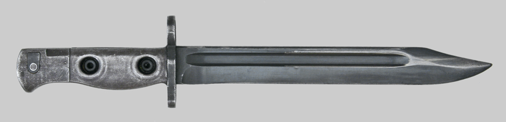 Image of Australian early L1A2 knife bayonet with squared fuller.