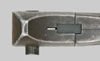 Thumbnail image of Australian L1A2 bayonet used with the 9 mm. F1 submachine gun