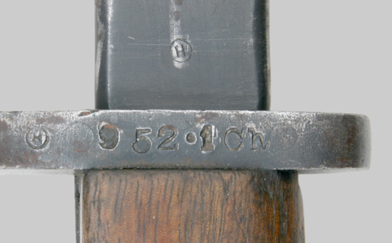 Image of shortened Belgium M1916 bayonet