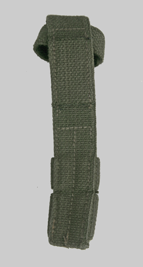 Image of Belgian cotton web bayonet belt frog