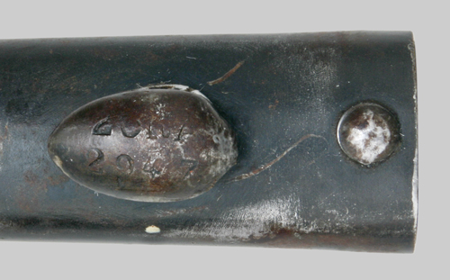Image of Belgium M1916-35 bayonet with Gras blade
