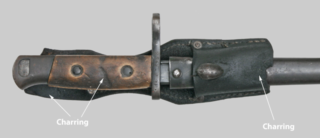 Image of German M1884/98 leather belt frog