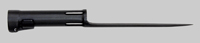 Thumbnail image, overall view of cast FAL Type C bayonet.