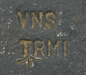 Thumbnail image of spike bayonet forging contractor markings.