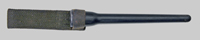 Thumbnail image of U.S. M5 plastic scabbard used with the No. 4 spike bayonet.