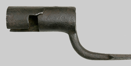 Image of socket and mortise from Long Shank Dutch/Liege socket bayonet