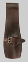 Thumbnail image of British Mark II brown leather belt frog
