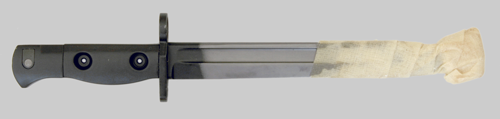 Image of British L1A3 knife bayonet in original packaging.