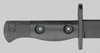 Thumbnail image of British L1A3 knife bayonet with short fuller.