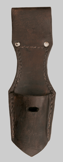 Image of a Bulgarian M1895 leather belt frog.