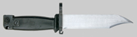 Thumbnail image of Chinese black AKM Type II knife bayonet.