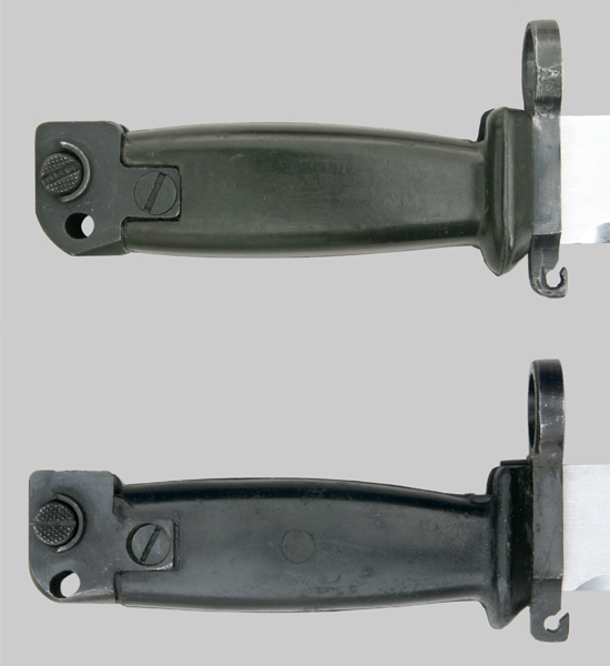 Image of Chinese AKM Type II bayonet With Olive Green Grip