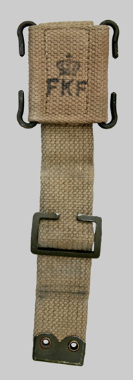 Image of Danish FKF web strap belt frog