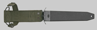 Thumbnail image of Danish M1975 (G3) knife bayonet.