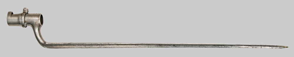 Image of Danish M1848 socket bayonet used with the 16.9 mm. M1848 pillar breech rifle.