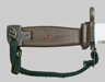 Thumbnail image of Egyptian brown AKM Type II Transitional knife bayonet.