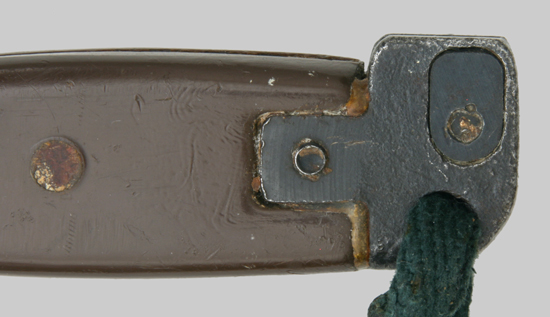 Image of Egyptian AKM Type II Transitional bayonet With Brown Grip.