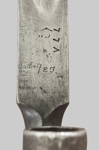 Image of Egyptian Bushed Pattern 1876 socket bayonet.