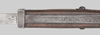 Thumbnail image of German ersatz alteration of the Belgian M1882 bayonet for use with the Gewehr 98 (Carter EB 90).