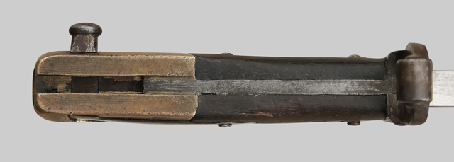 Image of German-altered French M1874 Gras bayonet, designated EB116 by Carter.