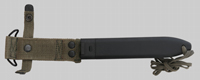Thumbnail image of KCB-77 bayonet with AES hexagons trademark.