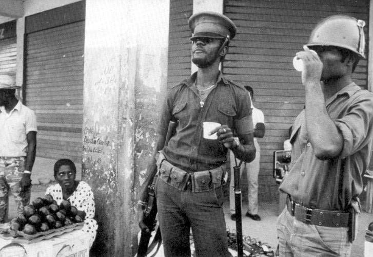 Image of Haitian Tonton Macoutes Militiaman with U.S. M1 Garand Rifle