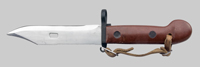 Thumbnail image of Hungarian AKM Type I knife bayonet.