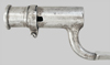 Thumbnail image of circa 1800 brown bess socket bayonet with 1850s locking ring conversion