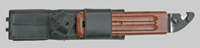 Thumbnail image of Lithuanian leather AKM bayonet belt frog.