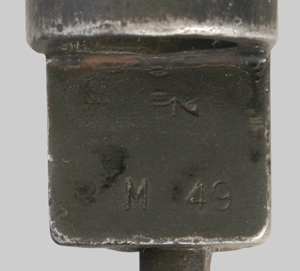 British No. 9 Mk. I socket bayonet made by Francis & Barnett Ltd.