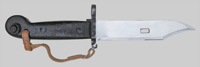 Thumbnail image of Polish 6H3 (AKM Type 1) bayonet with black grip