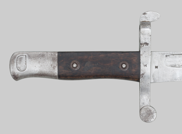 Image of Portuguese M1885 sword bayonet used with the 8 mm. M1886 Kropatshek rifle.