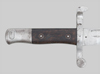Thumbnail image of Portuguese M1886 sword bayonet used with the 8 mm Kropatshek rifle.