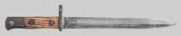 Thumbnail image of Siamese double-edged knife bayonet, designated EB149 by Carter