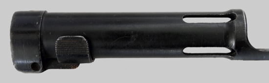 Image of South African R1 (FAL Type C) Bayonet in Early FN-Produced Steel Scabbard