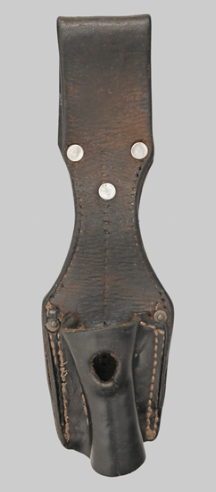 Image of Turkish leather belt frog for the No. 4 spike bayonet