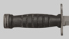 Thumbnail image of the USA M4 First Production knife bayonet with a hard rubber grip.