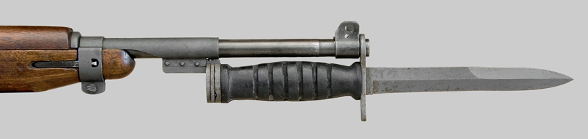 Image of U.S. M4 bayonet-knife with hard rubber grip