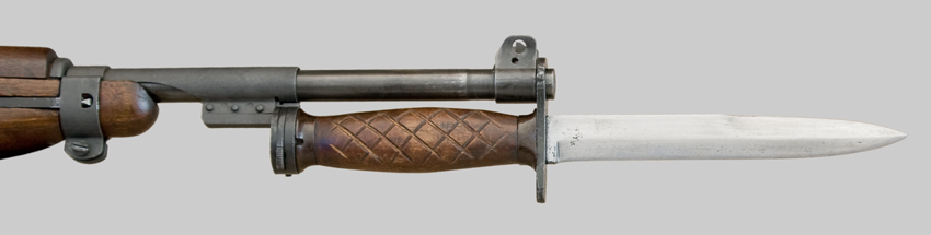Image of U.S. Bayonet-Knife M4 with wood grip
