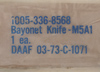 Thumbnail image of Imperial Knife Co. 1973 Contract M5A1 Bayonet in Original Packaging.