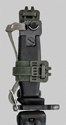 Thumbnail image of Slovenian AKM Type II bayonet belt hanger