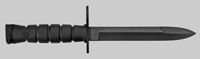 Thumbnail image of United Arab Emirates M16 knife bayonet.