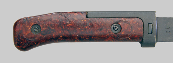 Image of Czechoslovak VZ-58 bayonet with Short-Tang Two-Rivet No Lower Crosspiece