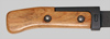 Thumbnail image of Czechoslovakia VZ-58 knife bayonet with wood grip.