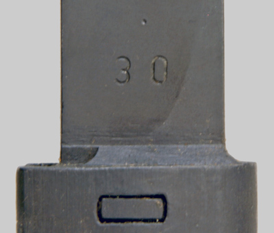 Image of Czechoslovak VZ-58 bayonet with Short-Tang Wood Grip Two-Rivet No Lower Crosspiece